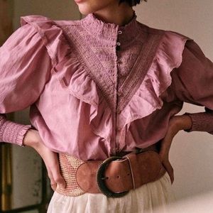 SÉZANE Marty Blouse / Rose / Size 38 (FR)